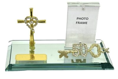 TK2110 DIAMANTE CROSS WITH DIAMANTE KEY
