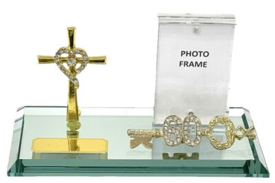 TK2111 DIAMANTE CROSS WITH DIAMANTE KEY