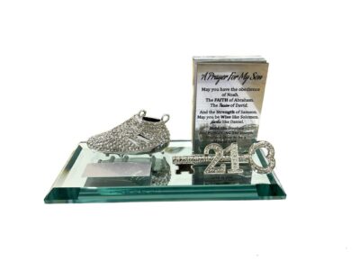 PER57 CUSTOM PLAQUE WITH DIAMANTE BOOT KEY