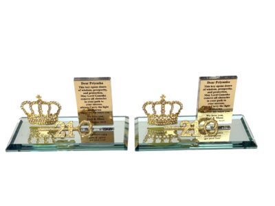 PER61 DIAMANTE CROWN AND CUSTOM PLAQUE KEY